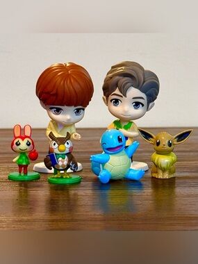 BUNDLE McDonald's Tinytan x BTS Animal Crossing Pokemon LOT of Small FUN TOYS